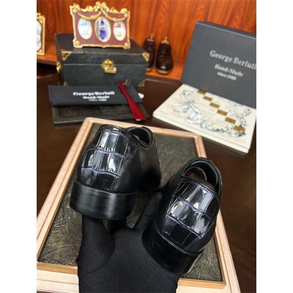 Berluti ベルルッティ コピー 希少仕様 クロコ型押し シューズ 重厚 エレガント