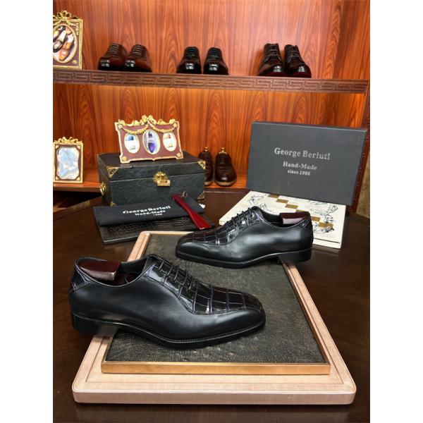 Berluti ベルルッティ コピー 希少仕様 クロコ型押し シューズ 重厚 エレガント