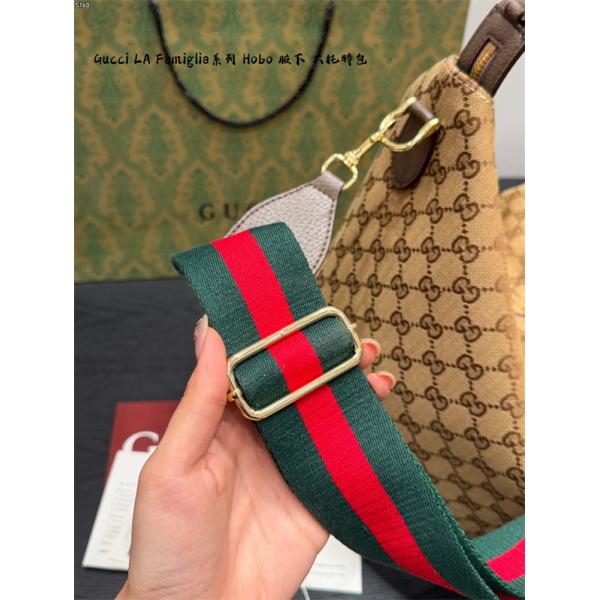 GUCCI LaFamigliaシリーズHobo グッチショルダーバッグコピー2026激安トレンド