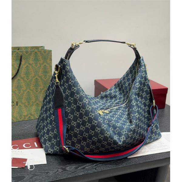 大容量★★GUCCI LaFamigliaシリーズHobo 男女兼用上品グッチショルダーバッグコピー