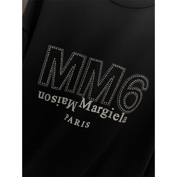  Maison Margiela メゾン マルジェラ コピー ロゴプリント スウェット 裏起毛 ゆったり 高級