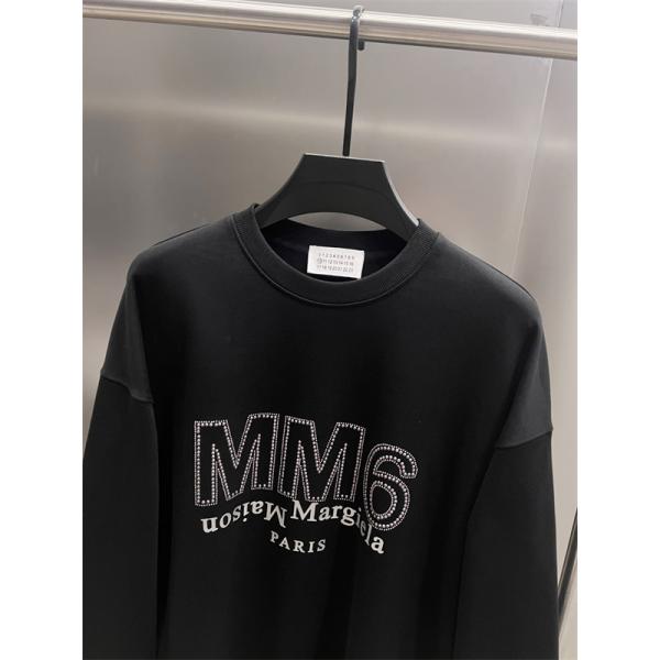  Maison Margiela メゾン マルジェラ コピー ロゴプリント スウェット 裏起毛 ゆったり 高級
