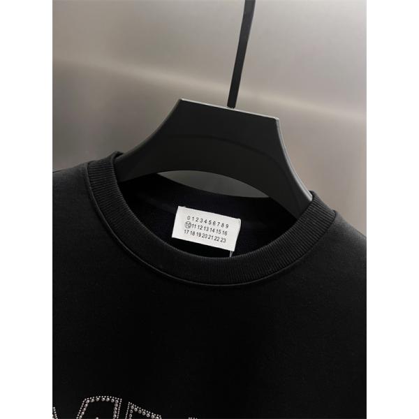  Maison Margiela メゾン マルジェラ コピー ロゴプリント スウェット 裏起毛 ゆったり 高級