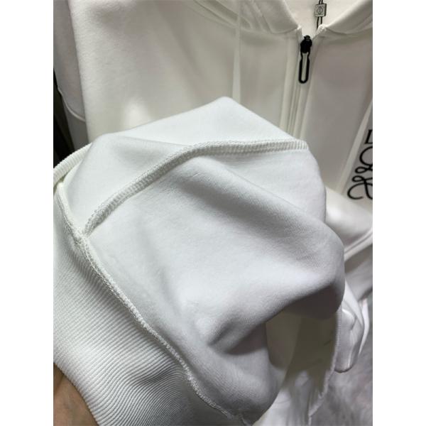 ロゴ刺繍 LOEWE ロエベ コピー ジップパーカー 裏起毛 シンプル 注目