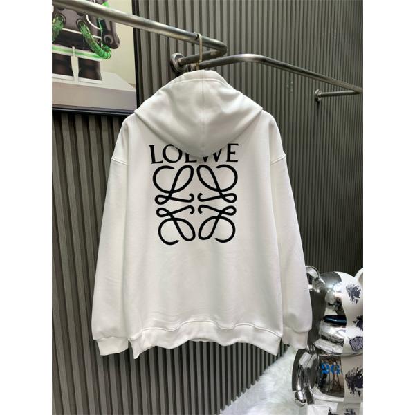 ロゴ刺繍 LOEWE ロエベ コピー ジップパーカー 裏起毛 シンプル 注目