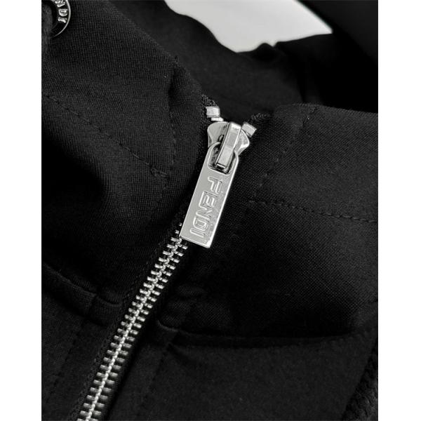 ジップアップ フードパーカー 裏起毛 ストリート FENDI フェンディ コピー