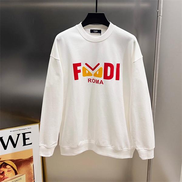 FENDI フェンディ コピー トレーナー 配色プリント ゆったり 定番人気