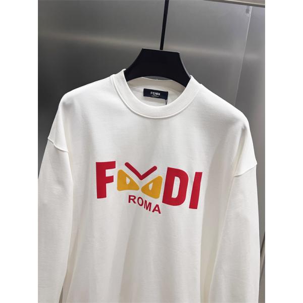 FENDI フェンディ コピー トレーナー 配色プリント ゆったり 定番人気