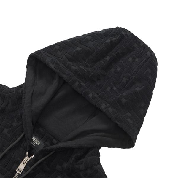 モノグラム ジップパーカー フード付き 高級感 FENDI フェンディ コピー