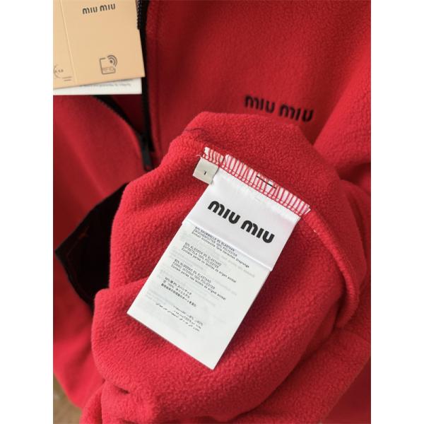 ハーフジップ フリース MIUMIU ミュウミュウ コピー ジャケット 防寒 カジュアル