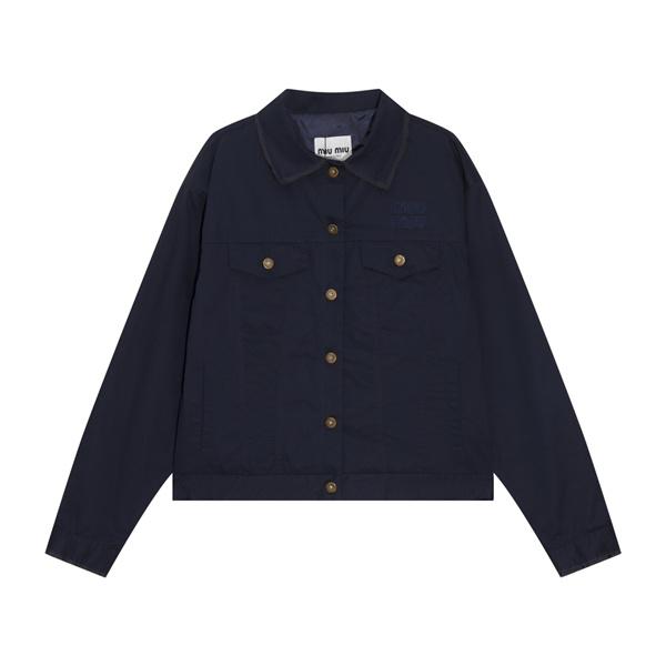 2026新作 シャツジャケット 軽量 上品 おすすめ MIUMIU ミュウミュウ コピー