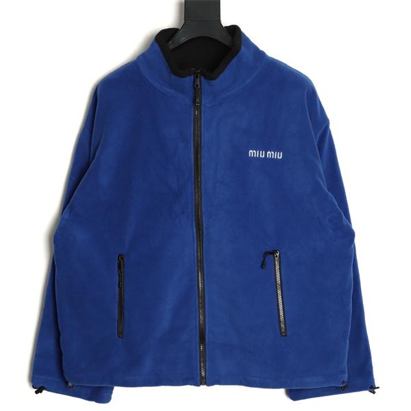 MIUMIU ミュウミュウ コピー ジップアップ フリース ジャケット 防寒 2026新作