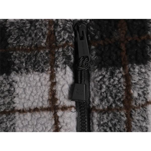 チェック柄 MIUMIU ミュウミュウ コピー ジャケット 防寒 カジュアル トレンド