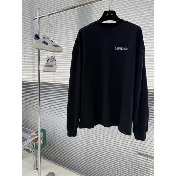 oversizeバレンシアガ長袖tシャツコピー2026最新BALENCIAGA ロングtユニセックスおしゃれ