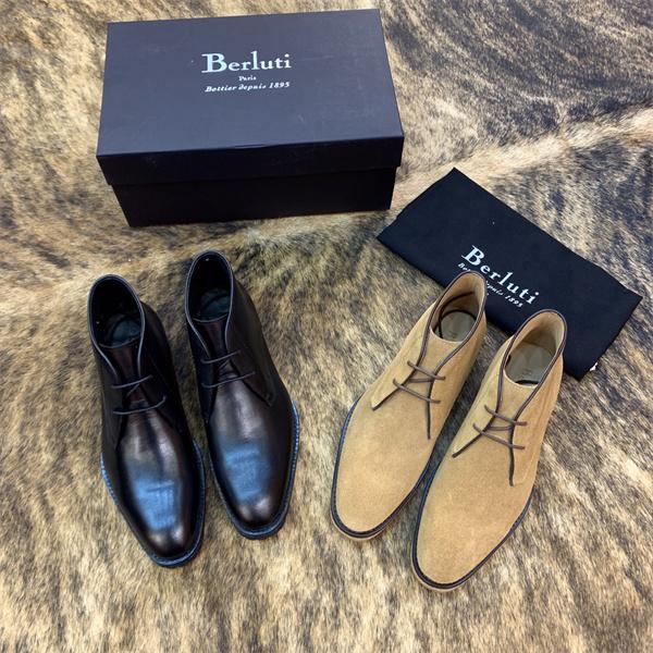 大人カジュアル 起毛素材 軽量  2026新作 ブーツ Berluti ベルルッティ コピー