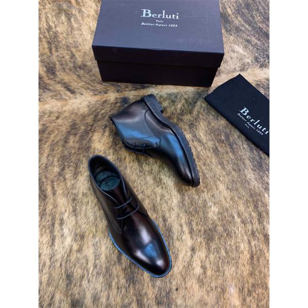 大人カジュアル 起毛素材 軽量  2026新作 ブーツ Berluti ベルルッティ コピー