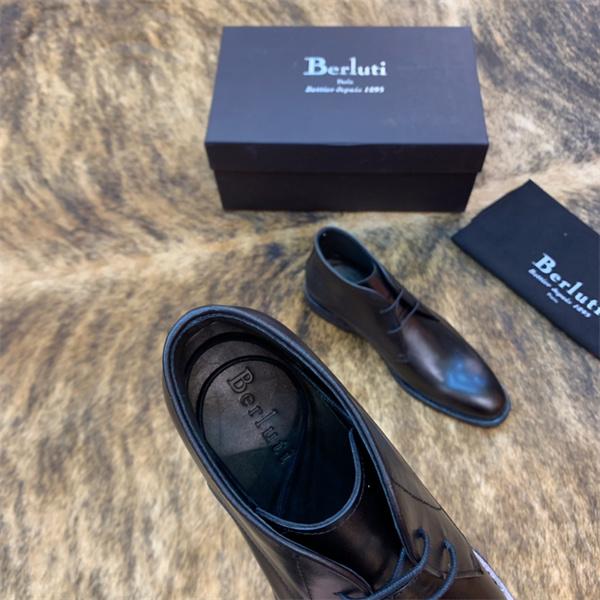 大人カジュアル 起毛素材 軽量  2026新作 ブーツ Berluti ベルルッティ コピー
