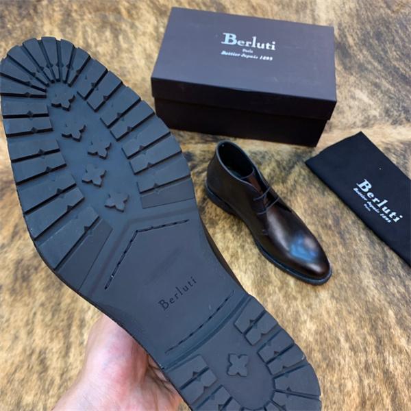 大人カジュアル 起毛素材 軽量  2026新作 ブーツ Berluti ベルルッティ コピー