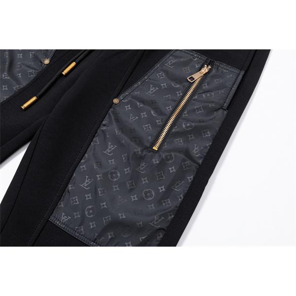 数量限定 高級感漂う モノグラム切替 LOUIS VUITTON ルイヴィトン コピー ジョガーパンツ