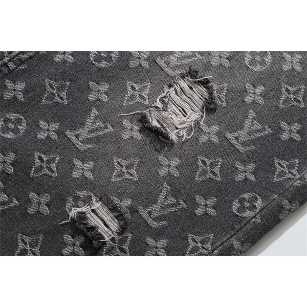 入手困難 上質 モノグラム プリント LOUIS VUITTON ルイヴィトン コピー デニムパンツ