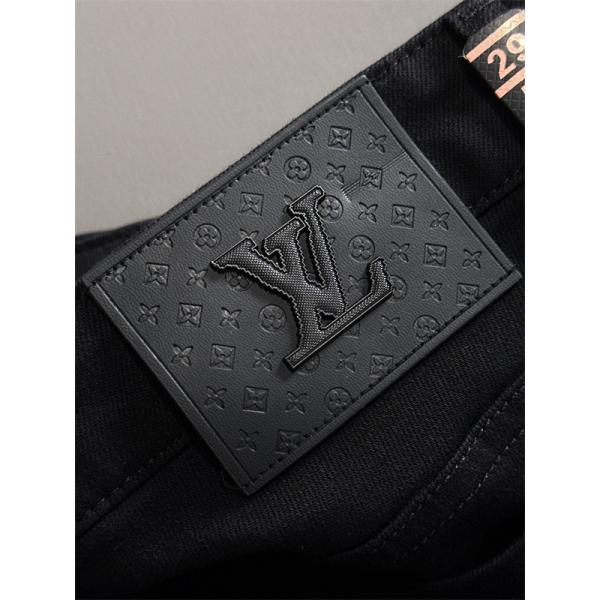 質感重視 上質素材 タイト LOUIS VUITTON ルイヴィトン コピー ブラック デニム