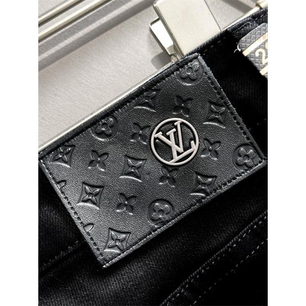 LOUIS VUITTON ルイヴィトン コピー 大人仕様 モード系 クール ブラック スリムパンツ