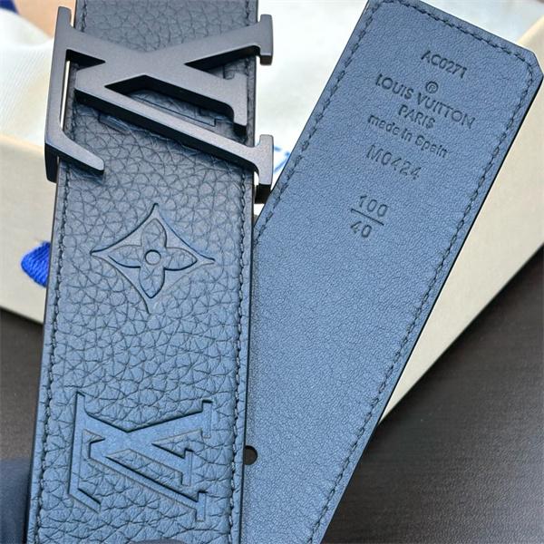 ルイヴィトン激安メンズクラシックブラックモノグラムレザーベルト新型LVバックル定番人気