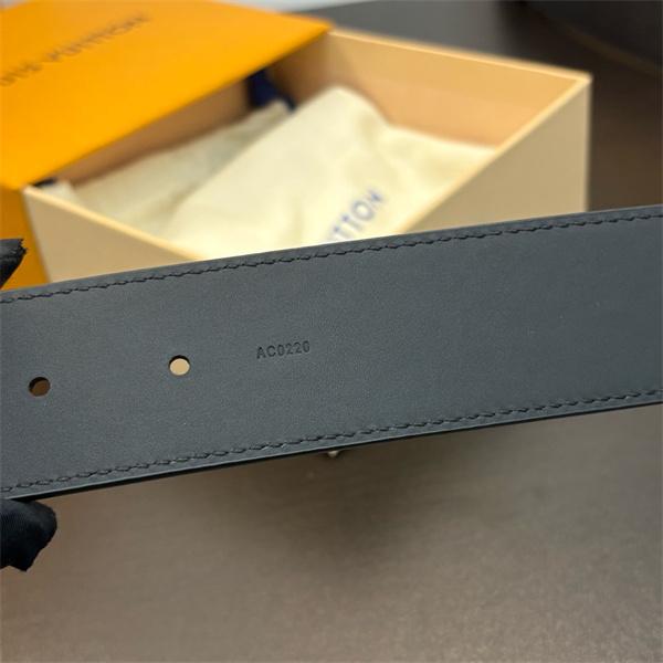 ルイヴィトン激安メンズブラックモノグラムベルト新版LVバックル洗練シンプル高級感