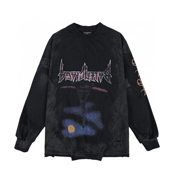 BALENCIAGA バレンシアガ コピー 入手困難 2026新作 プリント モード系 トレーナー 