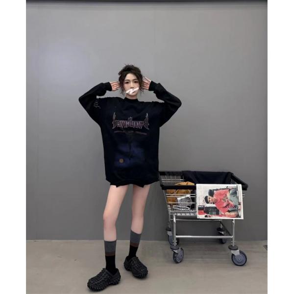 BALENCIAGA バレンシアガ コピー 入手困難 2026新作 プリント モード系 トレーナー 