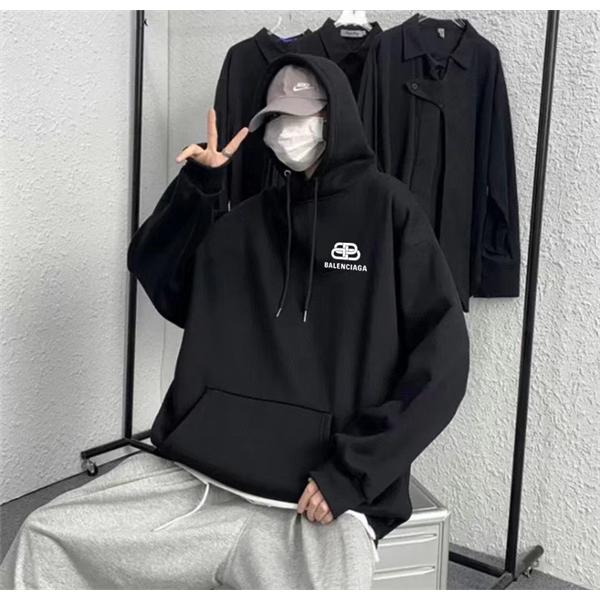 ユニセックス 裏起毛 厚手仕立て 2026新作 BALENCIAGA バレンシアガ コピー パーカー