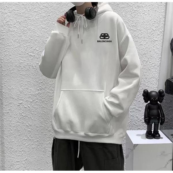 ユニセックス 裏起毛 厚手仕立て 2026新作 BALENCIAGA バレンシアガ コピー パーカー