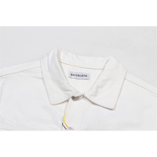 注目 2026新作 BALENCIAGA バレンシアガ コピー 高耐久 ユーズド加工 デニムジャケット