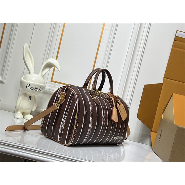 注目 高級仕立て ストライプ 大容量 LOUIS VUITTON ルイヴィトン コピー ボストンバッグ