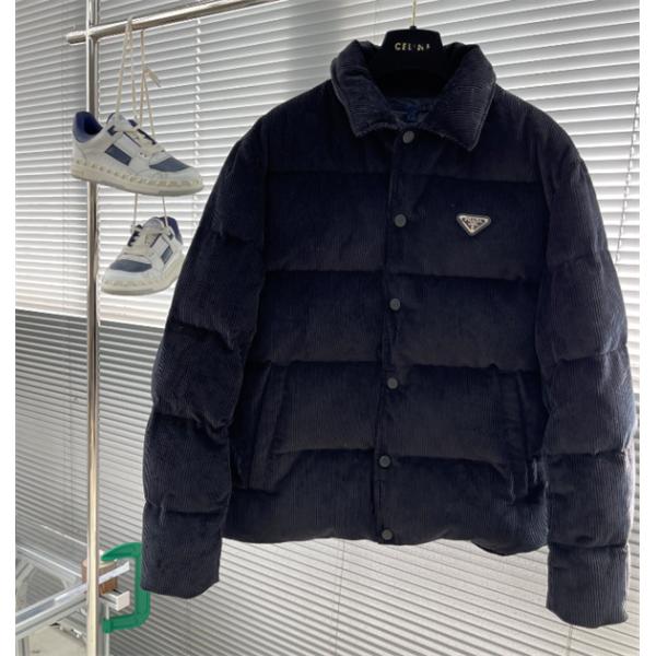 人気上昇中☆プラダ中綿入りジャケットコピー PRADAコーデュロイ素材2026トレンド