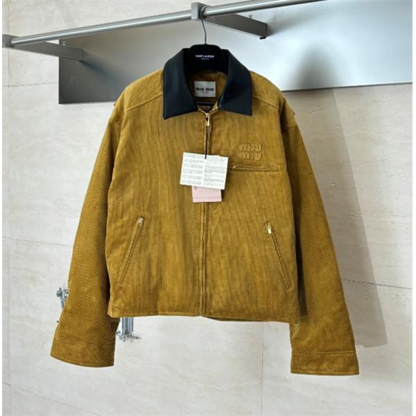 MIUMIUスーパーコピーミュウミュウコーデュロイジャケット☆お洒落2026流行り男女兼用