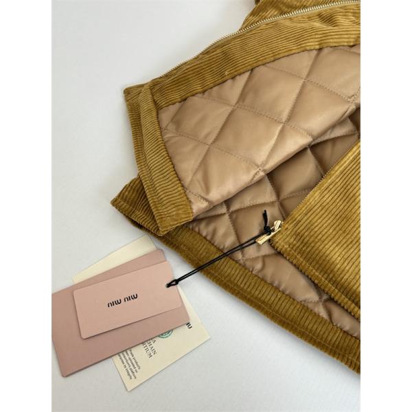 MIUMIUスーパーコピーミュウミュウコーデュロイジャケット☆お洒落2026流行り男女兼用