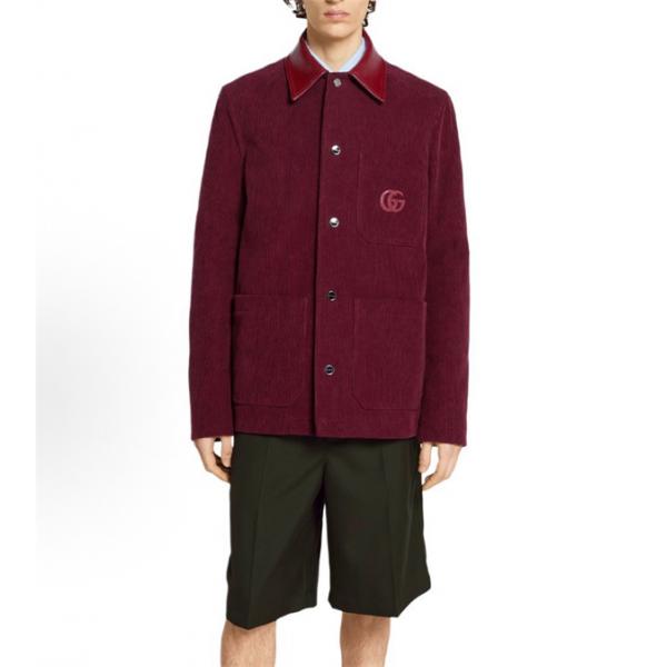 希少新作♥GUCCIグッチジャケットスーパーコピーコーデュロイ男女OKエレガント上品