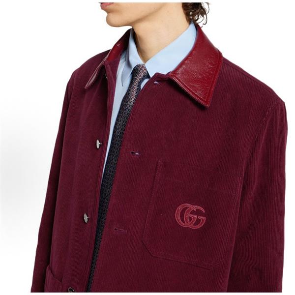 希少新作♥GUCCIグッチジャケットスーパーコピーコーデュロイ男女OKエレガント上品