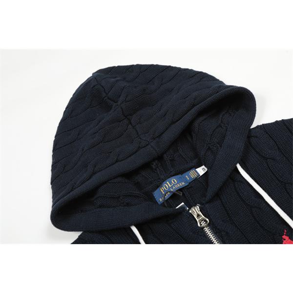 実用性抜群 Polo Ralph Lauren  ポロ ラルフローレン コピー フルジップ 洗練 ニットパーカー