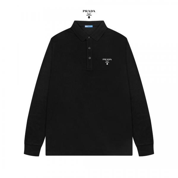 PRADA プラダ コピー 2026新作コーデ 上質素材 洗練 ポロシャツ