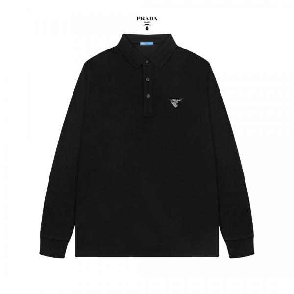 静かな存在感 洗練シルエット モダン PRADA プラダ コピー ポロシャツ