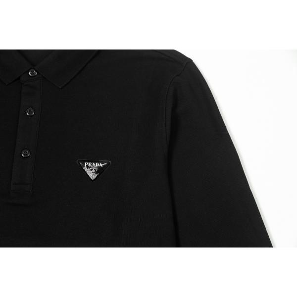 静かな存在感 洗練シルエット モダン PRADA プラダ コピー ポロシャツ