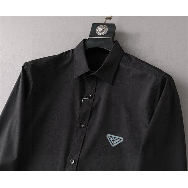 主役級 高級感 シャープ エレガント シャツ 2026新作 PRADA プラダ コピー