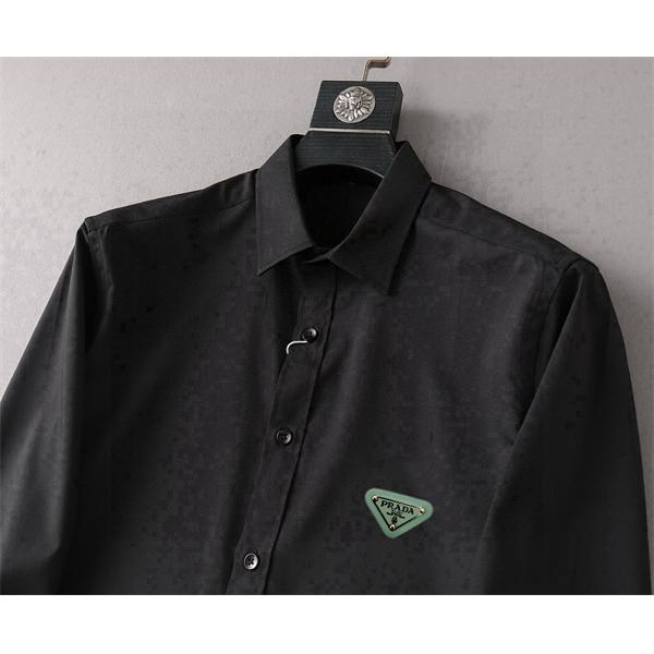 都会的 上質素材 クリーンライン ベーシック シャツ PRADA プラダ コピー