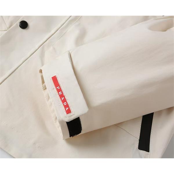 上質配色 洗練シルエット 大人カジュアル ジャケット PRADA プラダ コピー
