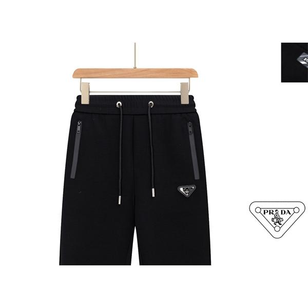 トレンド最前線 機能性抜群 ブラック PRADA プラダ コピー スウェットパンツ
