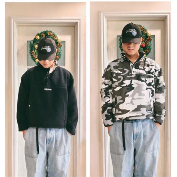 Supreme POLARTEC コラボFW25 WEEK8 Polartec Shearling Reversible Pullover 　リバーシブル シュプリームスウェットコピー上品激安(日本最大級)