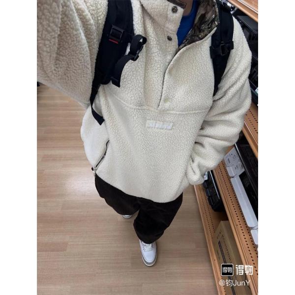 Supreme POLARTEC コラボFW25 WEEK8 Polartec Shearling Reversible Pullover 　リバーシブル シュプリームスウェットコピー上品激安(日本最大級)