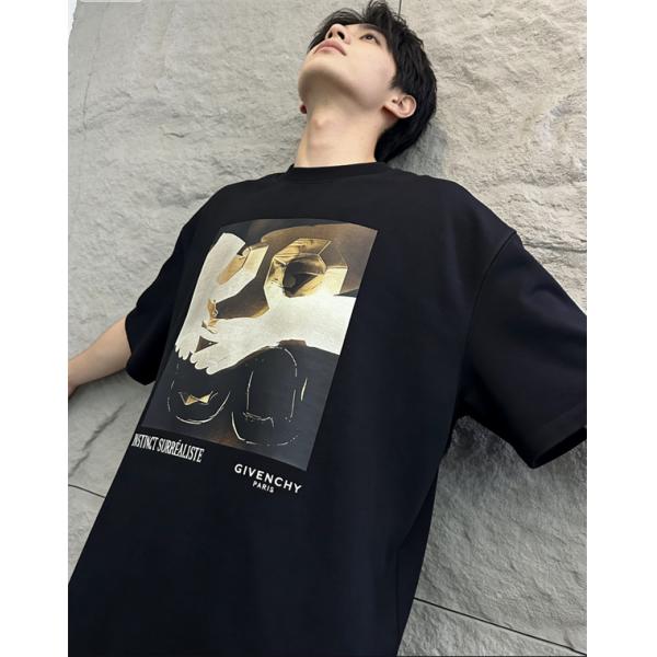 2026芸能人着用GIVENCHYジバンシーＴシャツコピーメンズスポーツカジュアルブラックトップス